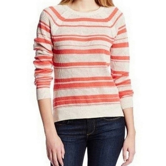 Sanctuary Striped Orange Sweater - Picture 1 of 6